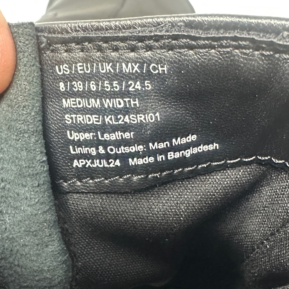 Kenneth Cole Stride Black Leather Motorcycle Boots Winter - Picture 12 of 12